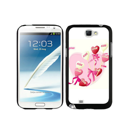 Valentine Lollipop Love Samsung Galaxy Note 2 Cases DSJ | Women - Click Image to Close